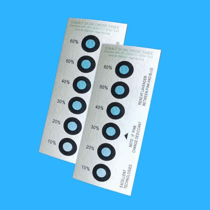 6 Dots 10%-60% Cobalt Dichloride Free Humidity Indicator Card (HIC)