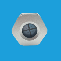 LV01-3456P Aluminum Humidity Indicator Plug RH 30-60%
