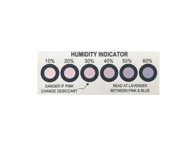 6 Dots Moisture Humidity Indicator Card