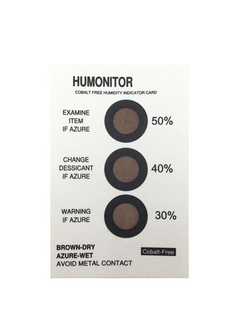 3 Dots 30%-40%-50% Cobalt-free Humidity Indicator label