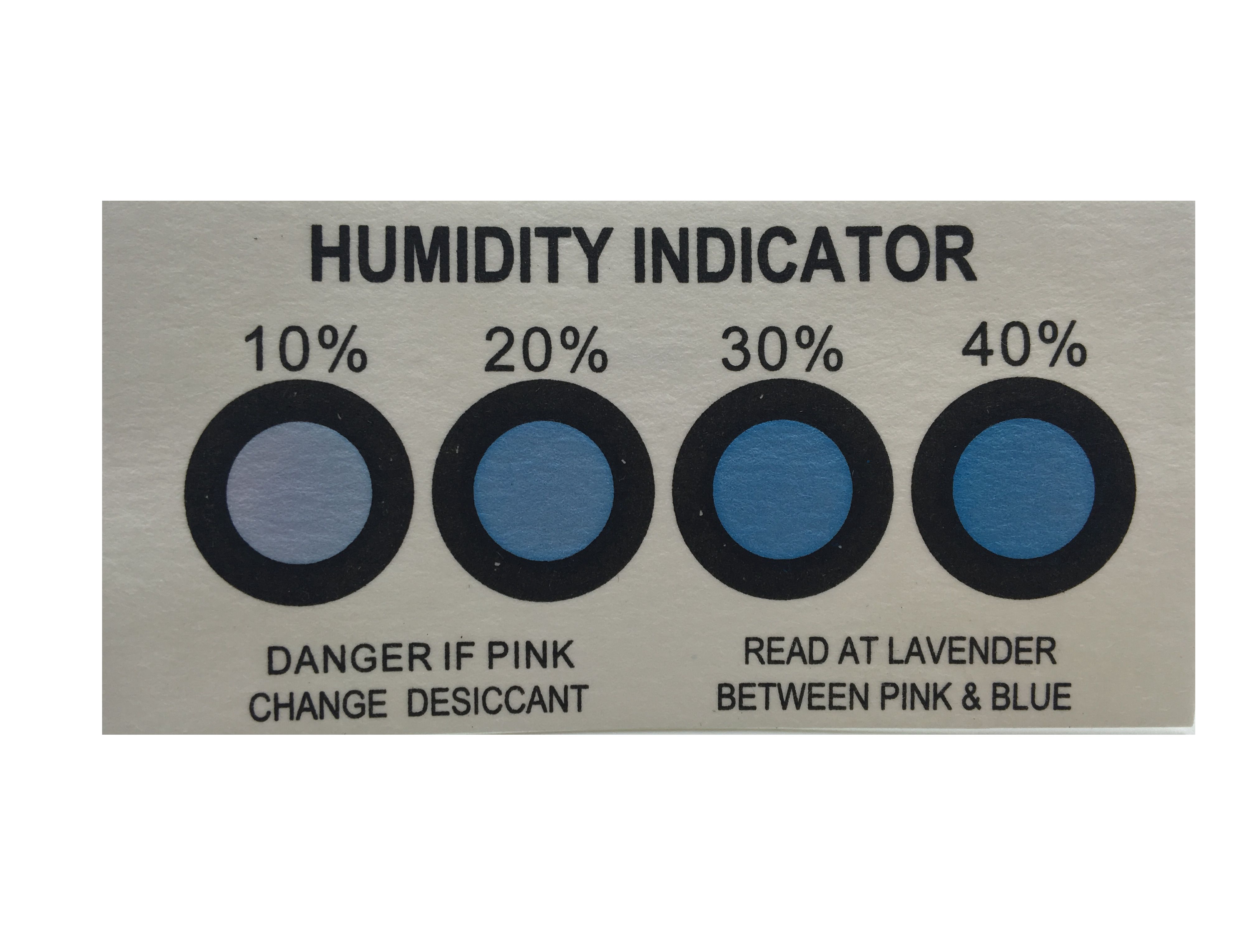 CAS No.64365-11-3 Humidity Indicator Card for PCB Vacuum Pack